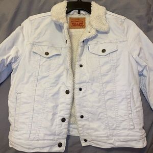 Levi’s off white corduroy jacket.